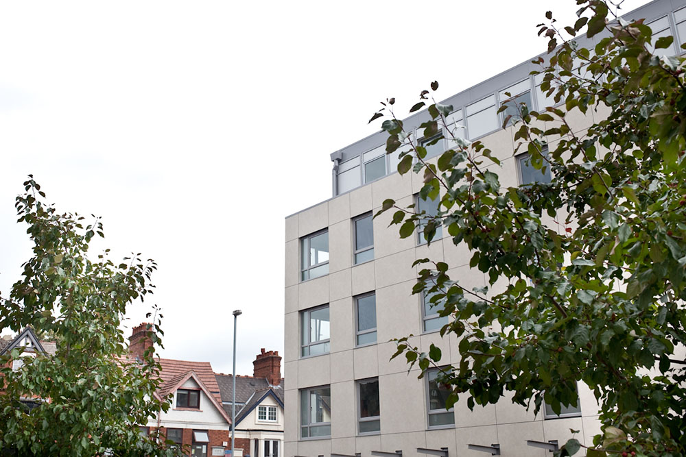 Edge Apartments, Birmingham: New-build student accommodation.
